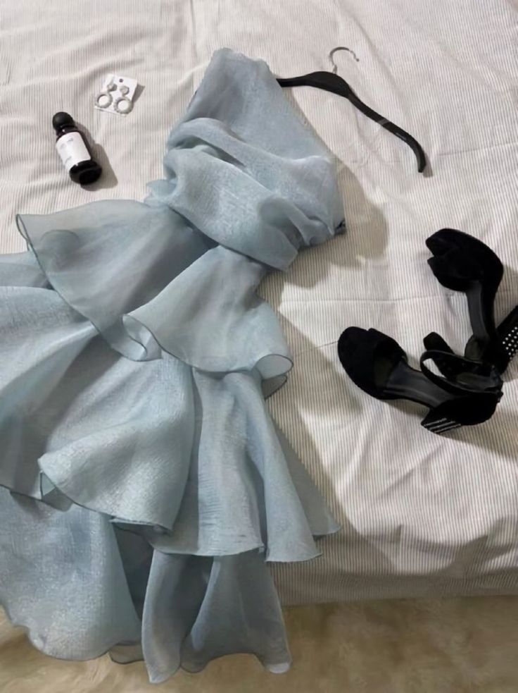 Blue Short Party Dress Homecoming Dress Birthday Dress