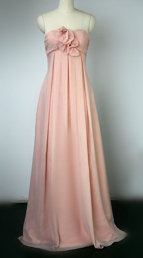 Elegant A Line Sweetheart Satin With Flower Long Prom Dresses Formal Dress