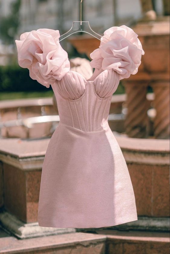 Stunning Short Hoco Dress Corset Homecoming Dress Party Dress Outfits