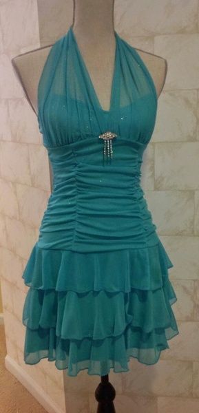 Pretty Halter A Line Chiffon Layer Short Homecoming Dress 17th Birthday Outfits