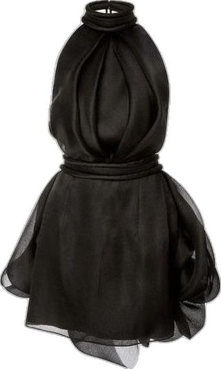 Chic A line Black High Neckline Short Homecoming Dress Satin Party Dress