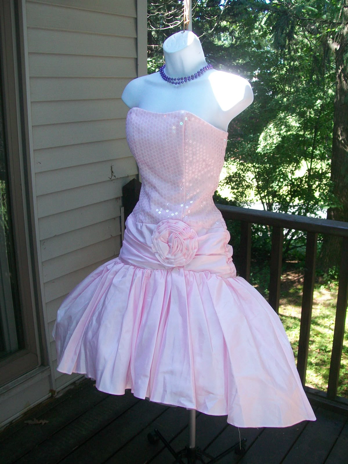 Lovely Pink Strapless A Line Satin Sequin Flower Short Homecoming Dress 17th Birthday Outfits