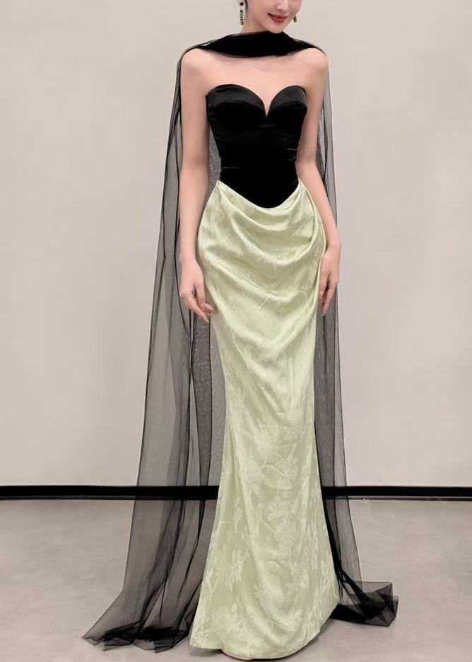 Unique Mermaid Sweetheart Satin Long Prom Dress, Evening Dress