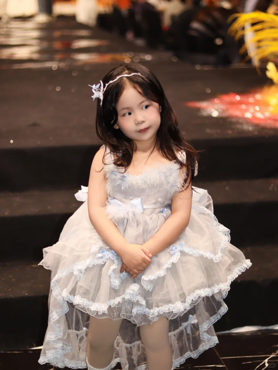 Cute Ball Gown Tulle Back With Bow Knot Flower Girl Dress