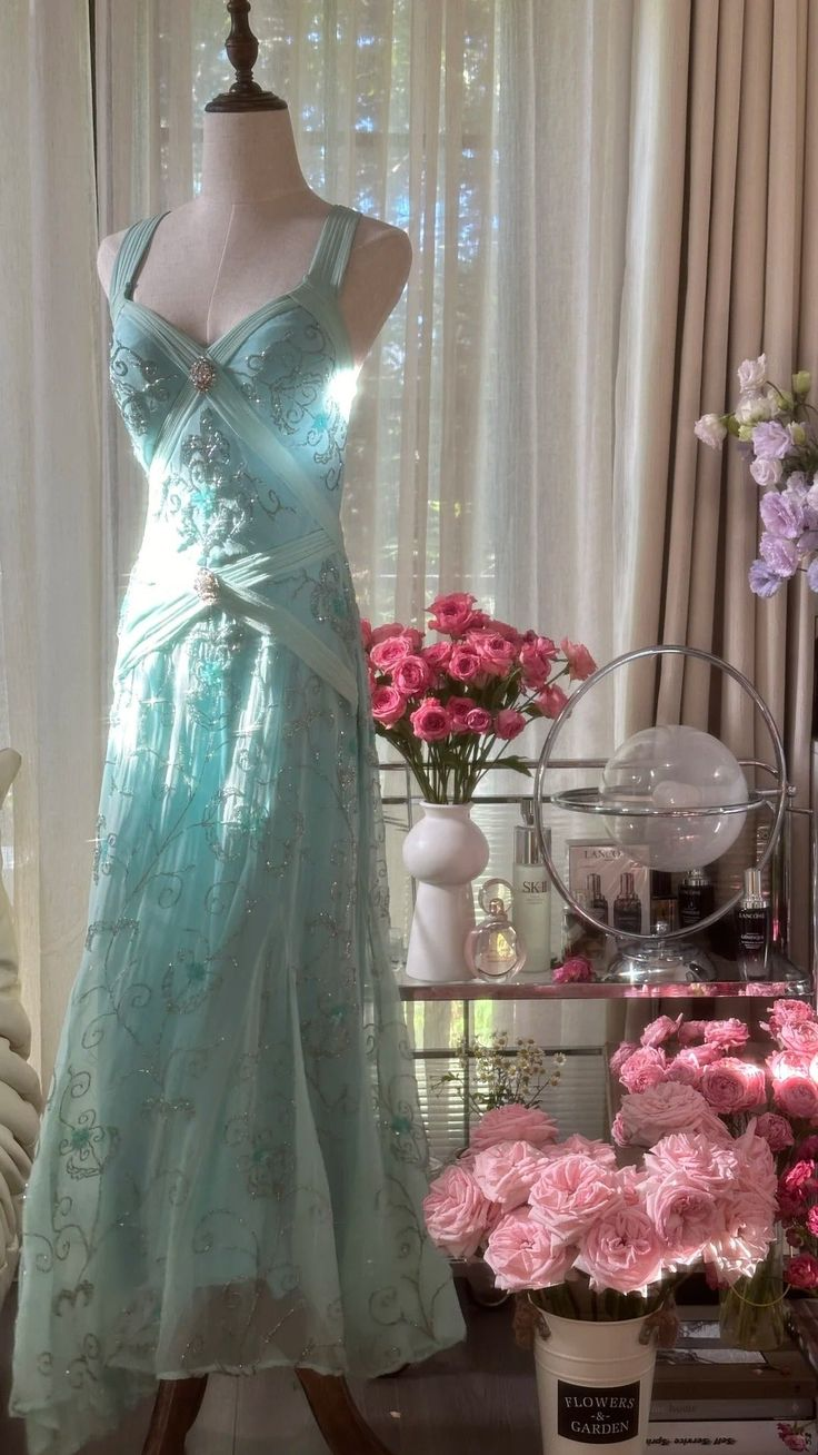 Gorgeous Mermaid Sweetheart Chiffon Sequin Beaded Long Prom Dress, Evening Dress