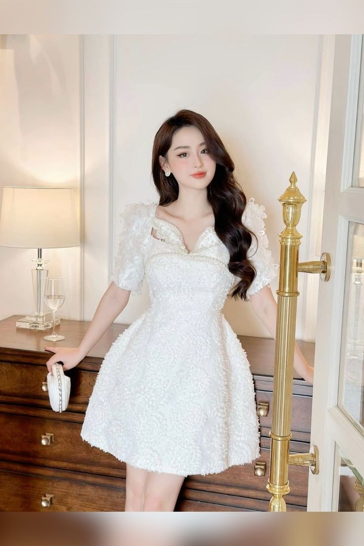 Chic A Line Short Lace White Homecoming Dress 18th Birthday Outfits
