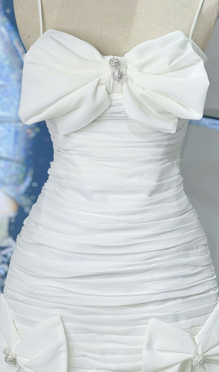 Strappy Bandeau Midi Dress White Homecoming Dress
