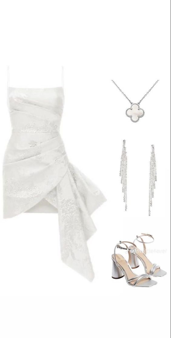 Chic Sheath Satin Straps Short White Homecoming Dress 18th Birthday Outfits