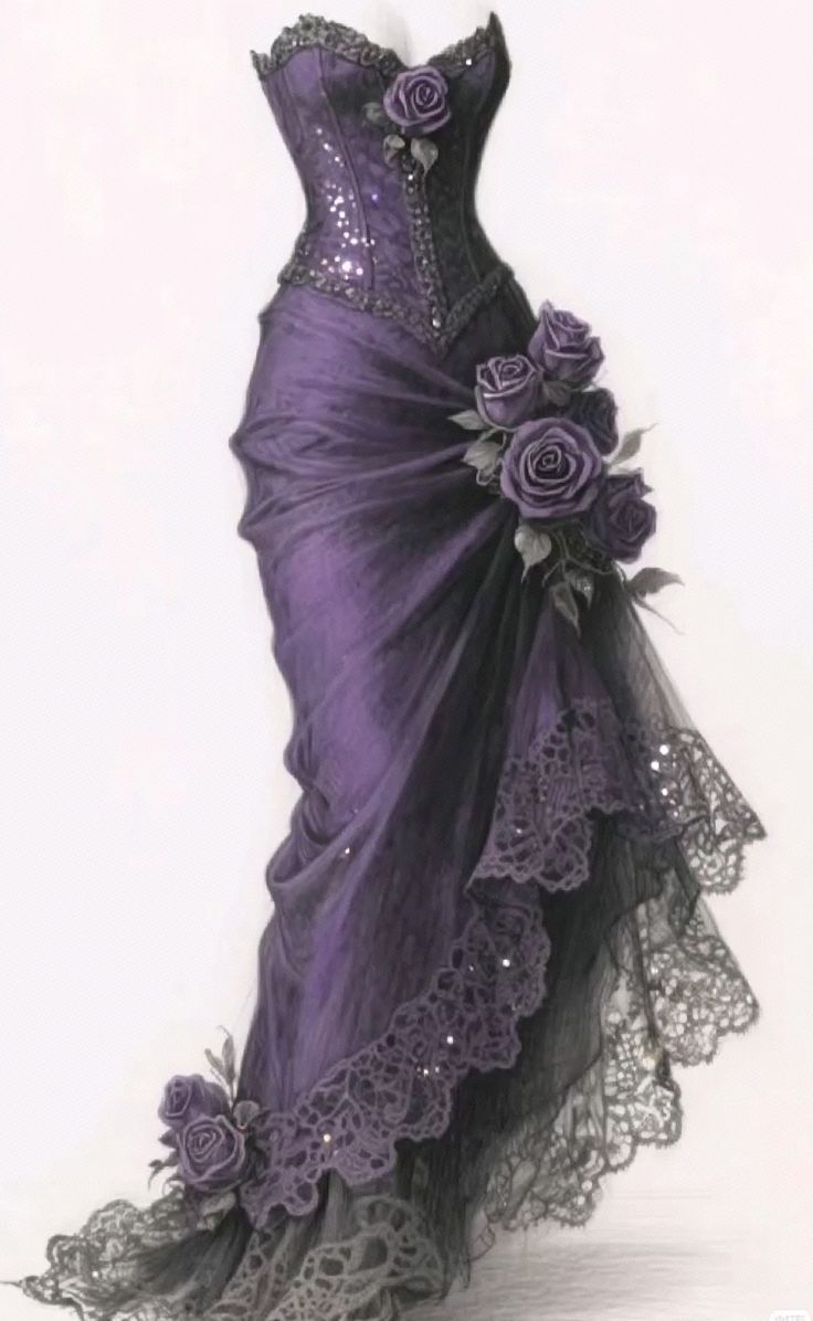 Vintage Mermaid Strapless Satin Tulle Lace Without Sleeves Long Prom Dress, Evening Dress