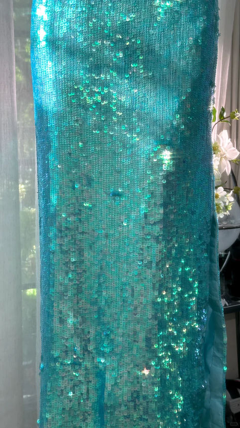 Chic Mermaid Strapless Sequin Without Sleeves Long Prom Dress, Evening Dress