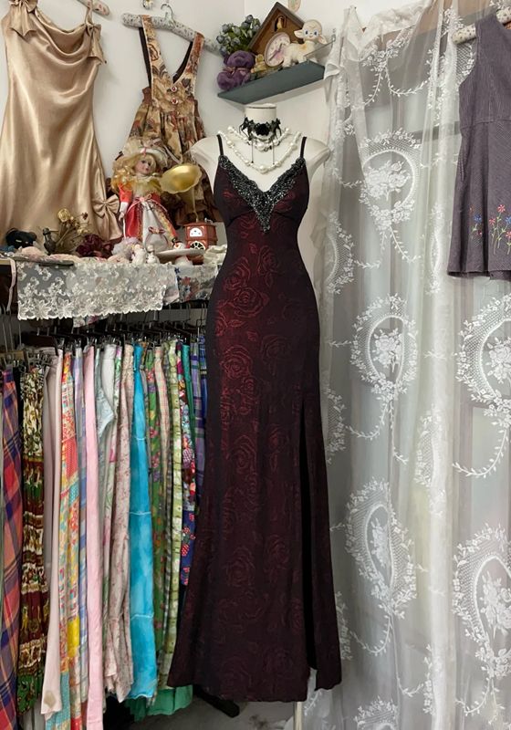 Sexy Mermaid Spaghetti Straps Satin Lace Without Sleeves Long Prom Dress, Evening Dress