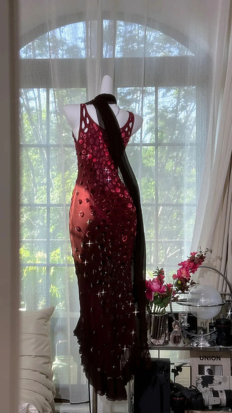 Obessed Mermaid U Neck Satin Chiffon Without Sleeves Long Prom Dress, Evening Dress