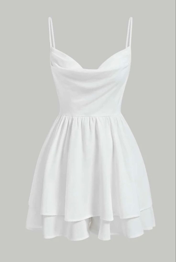 Chic A line Short Satin White Homecoming Dress 20th Birthday Outfits