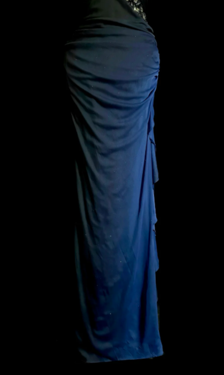 Gradient Mermaid Sweetheart Chiffon Sequin Without Sleeves Long Prom Dress, Evening Dress