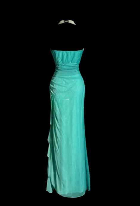 Chic Gradient Mermaid Sweetheart Chiffon Sequin Without Sleeves Long Prom Dress, Evening Dress