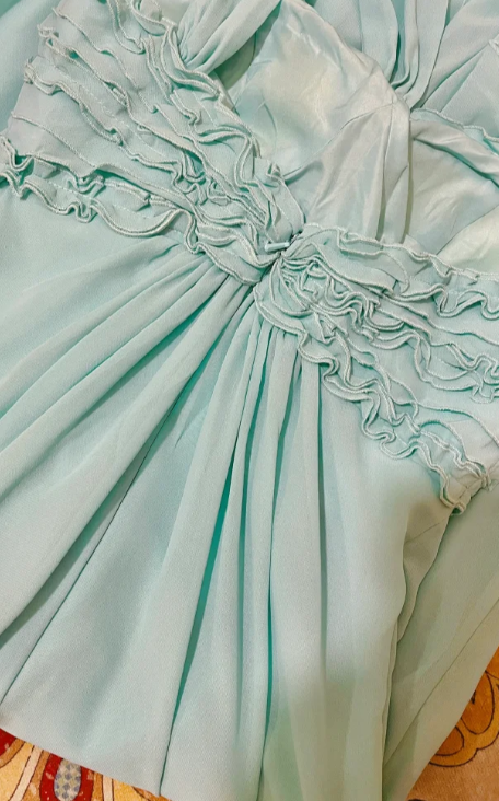 Pretty A Line One Shoulder Chiffon Without Sleeves Long Prom Dress, Evening Dress