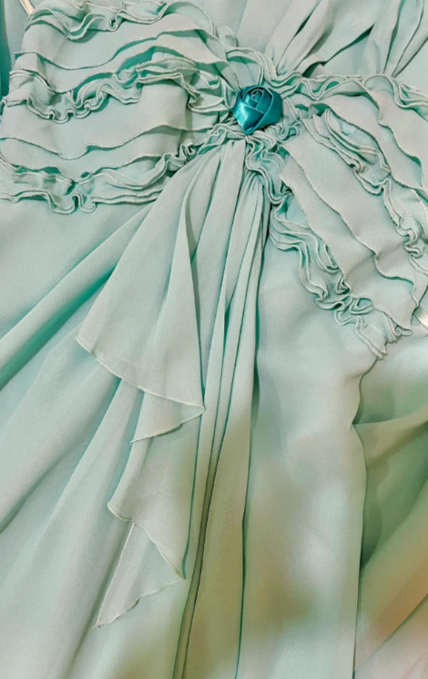Pretty A Line One Shoulder Chiffon Without Sleeves Long Prom Dress, Evening Dress
