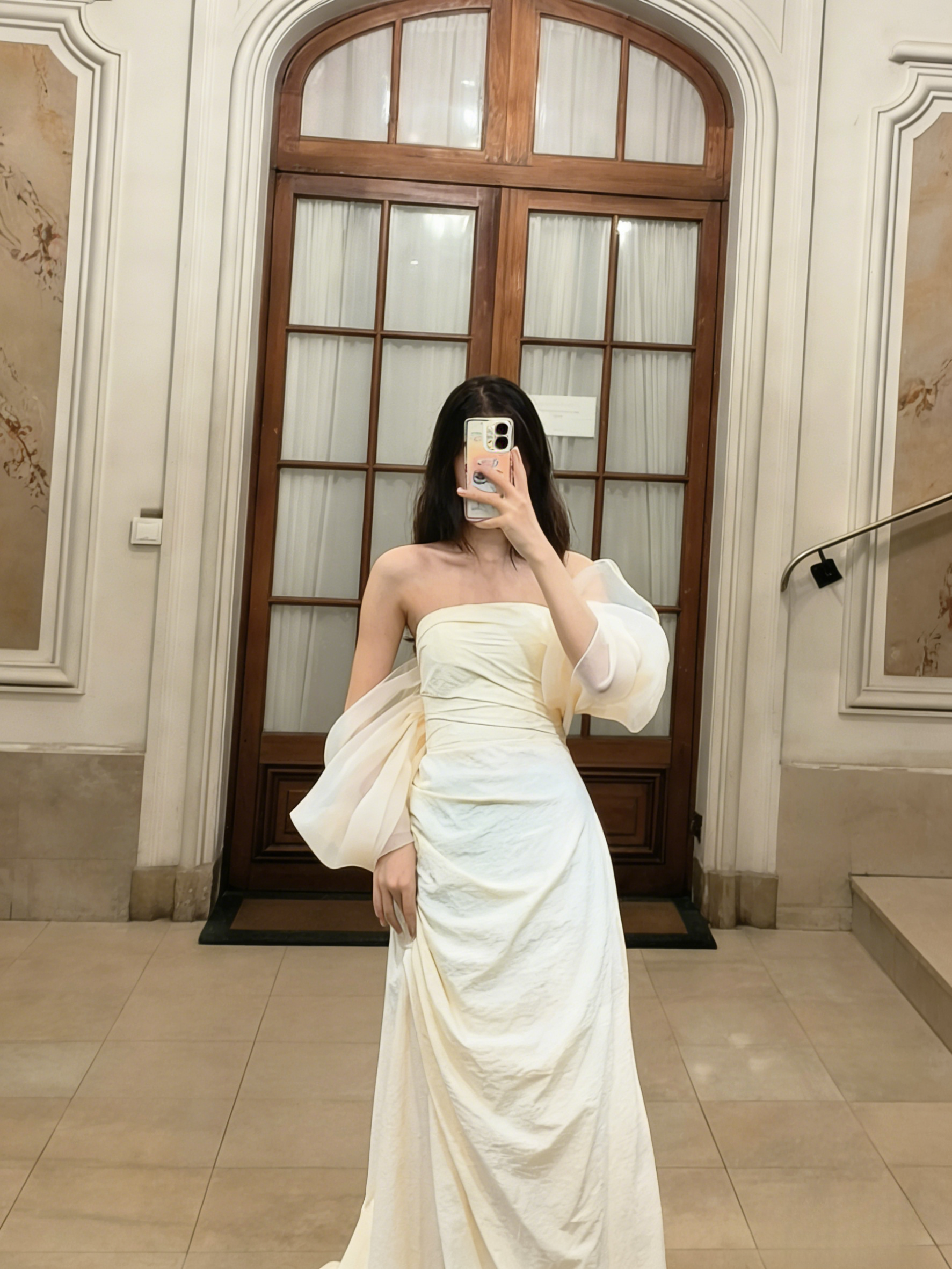 Classy A Line Off The Shoulder Satin Long Prom Dress, Evening Dress