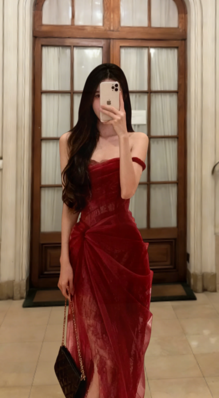 Charming Mermaid Off The Shoulder Tulle Lace Long Prom Dress, Evening Dress