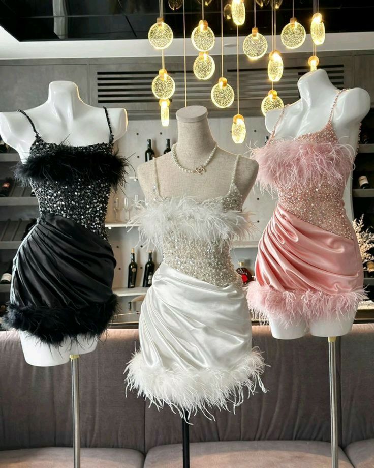 Vintage A line Spaghetti Straps Sleeveless Beads Mini Homecoming Dress