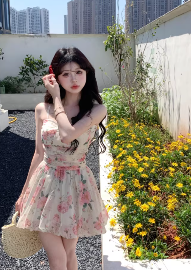 New exquisite sweet princess dress for women, summer short dress