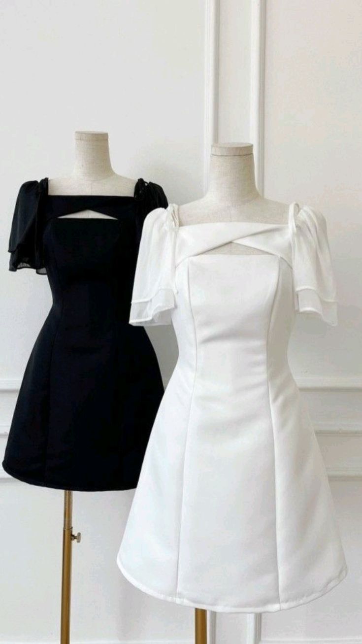 Vintage A line Short Sleeves Satin Homecoming Dress
