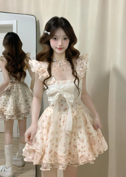 Elegant and Cute Princess Dress, Summer Short Dress