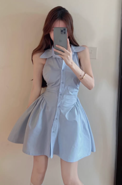 French-style Sweet and Innocent New Summer Short Dress