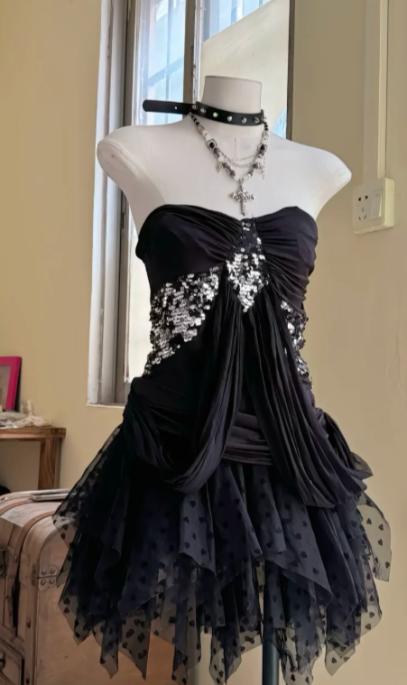 Gentle and Sweet A-Line Princess Dress, Summer Short Dress