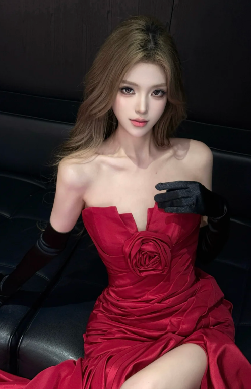 Classy Mermaid Strapless Pleated Satin Without Gloves Long Prom Dress, Evening Dress