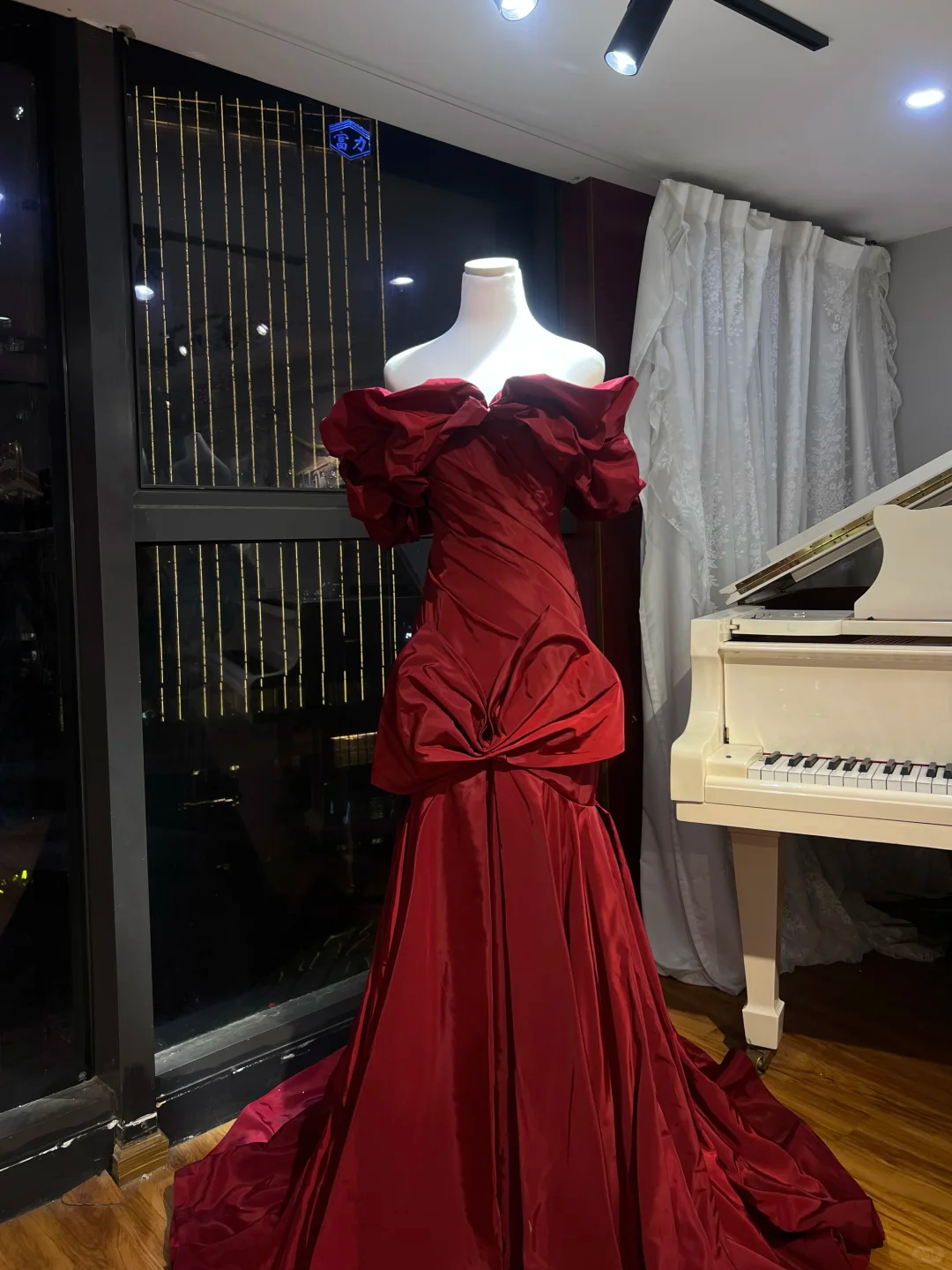 Formal Mermaid Burgundy Off The Shoulder Satin Long Prom Dress, Evening Dress