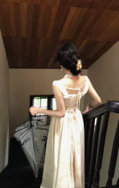 Elegant Sweet A Line Satin Long Prom Dress, Evening Dress