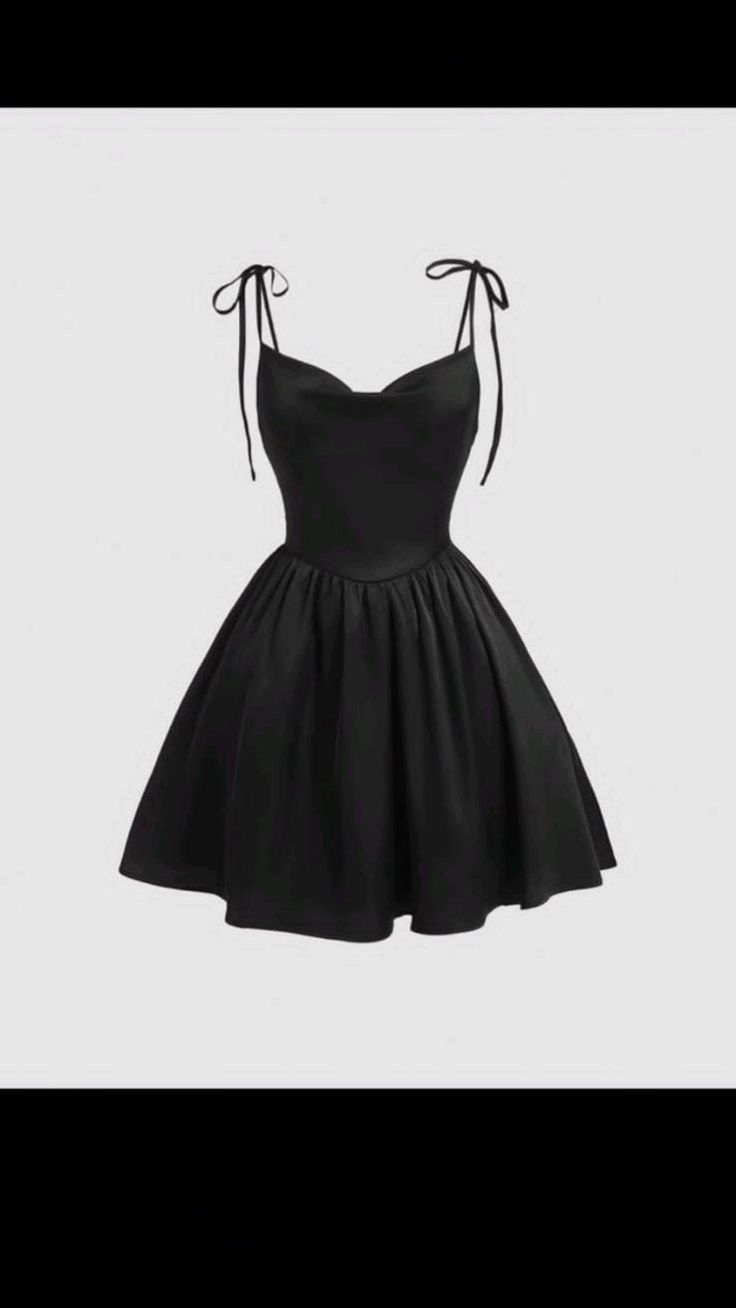 Vintage A line Straps Black Birthday Outfits Homecoming Dress