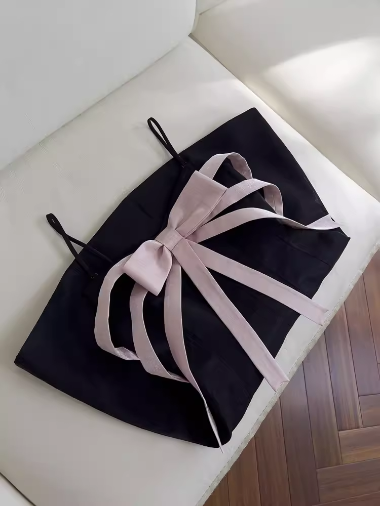 Unique A line Straps Satin Black Homecoming Dress 18th Birthday Outfits