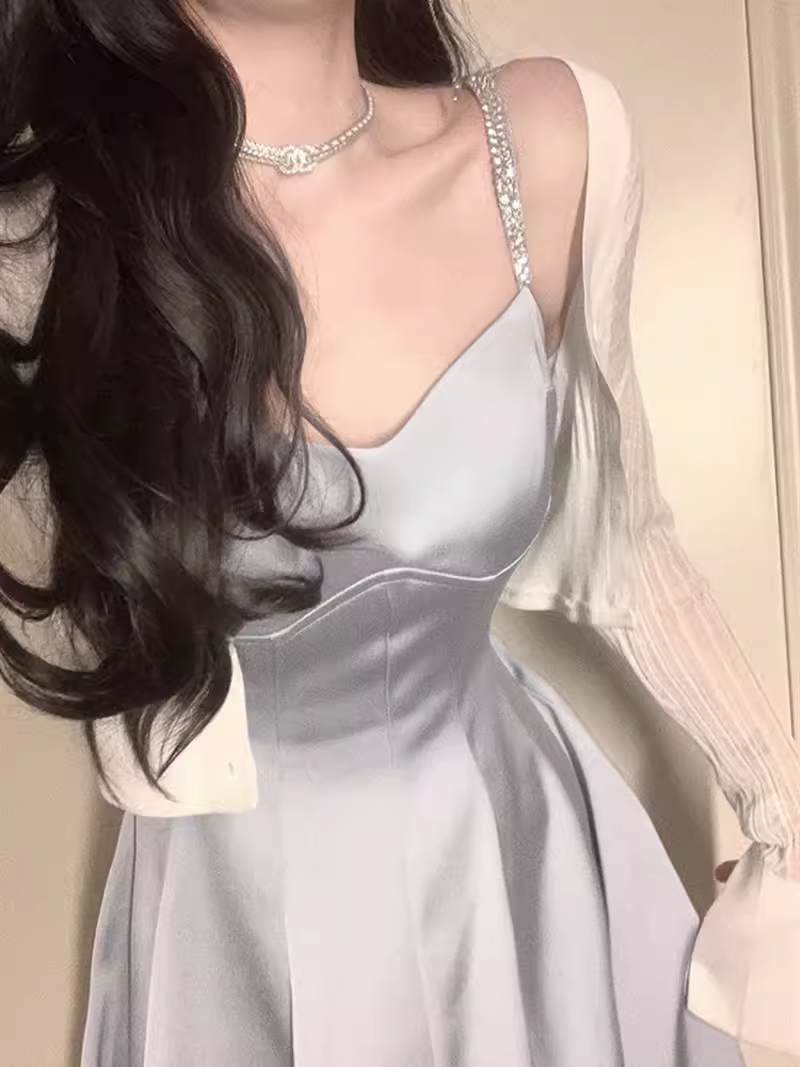 Simple A line Straps White Homecoming Dress 21st Birthday Outfit