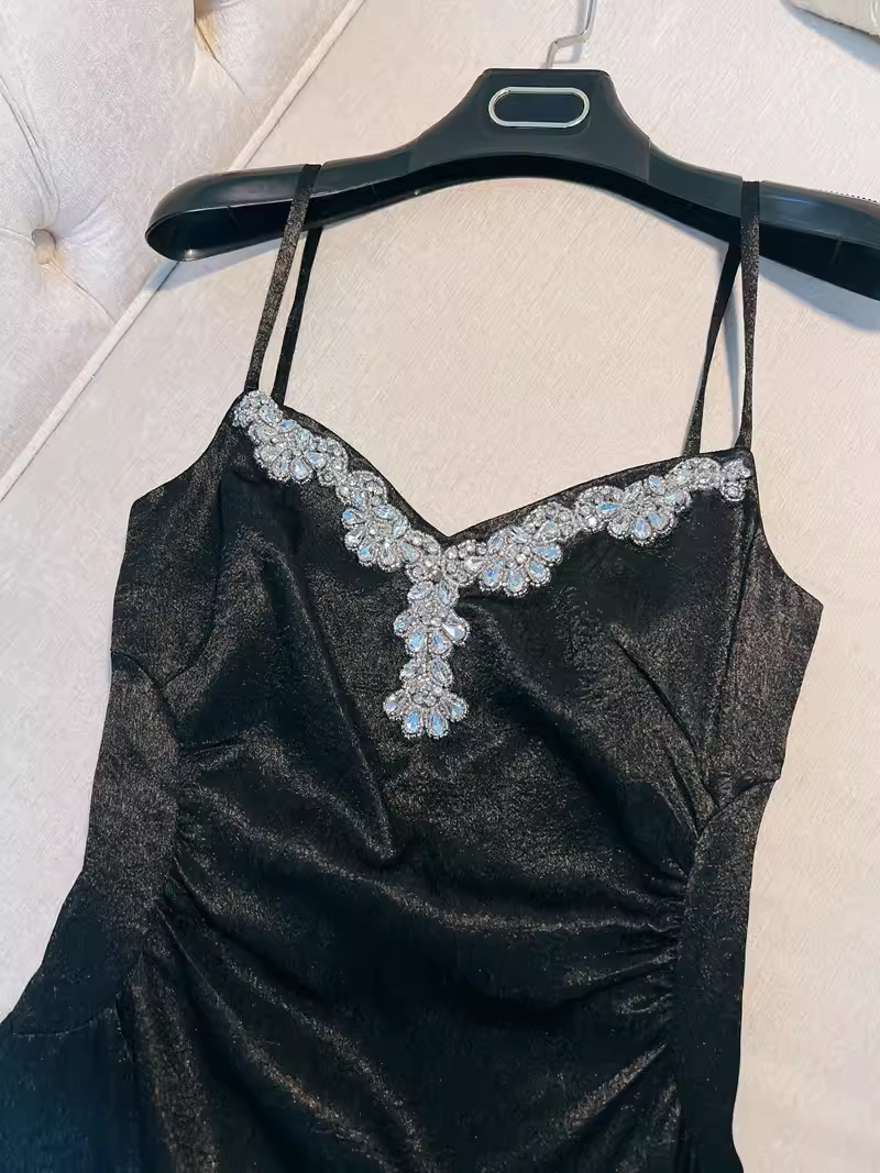 Simple A Line Straps Black Homecoming Dress 21st Birthday Outfit