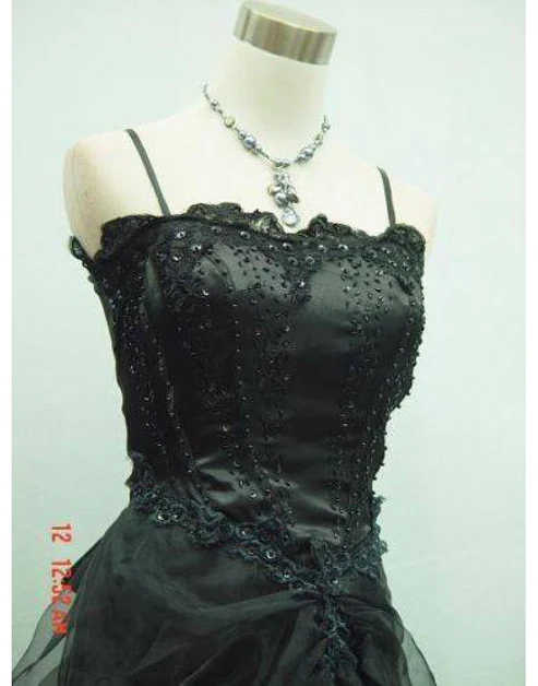 Sexy Spaghetti Straps Evening Dress Beading Prom Dress