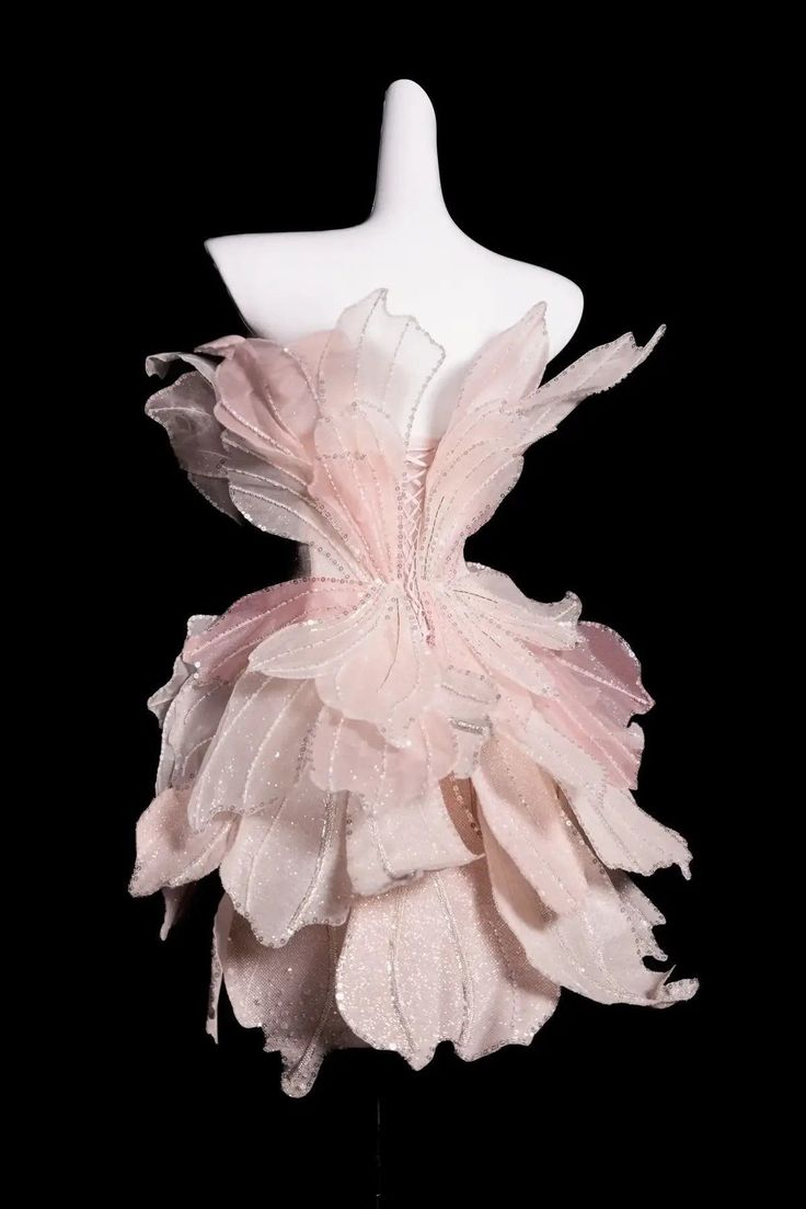 Pretty Pink Organza Sequin Beaded Homecoming Dress Strapless Birthday Party Dress