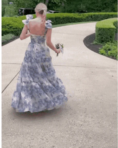 Modern A-line Straps Long Evening Prom Dresses, Custom Sweetheart Prom Dress