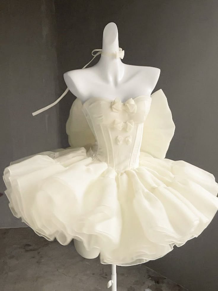 Sweet Princess Yellow Organza Birthday Dress Short Party Dress With Bow