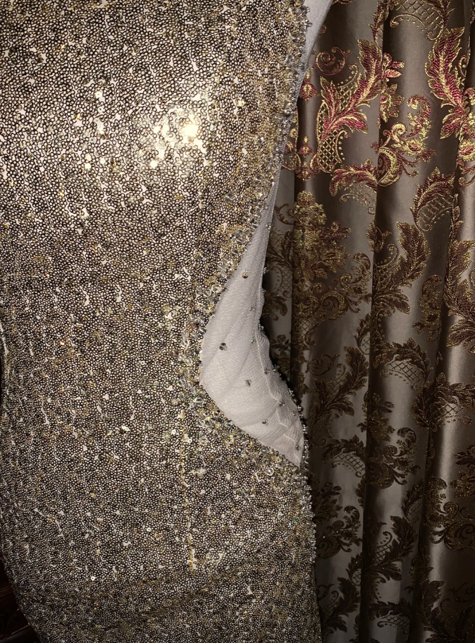 Sparkly Gold One Shoulder Sequin Mermaid Evening Dress Long Party Gown
