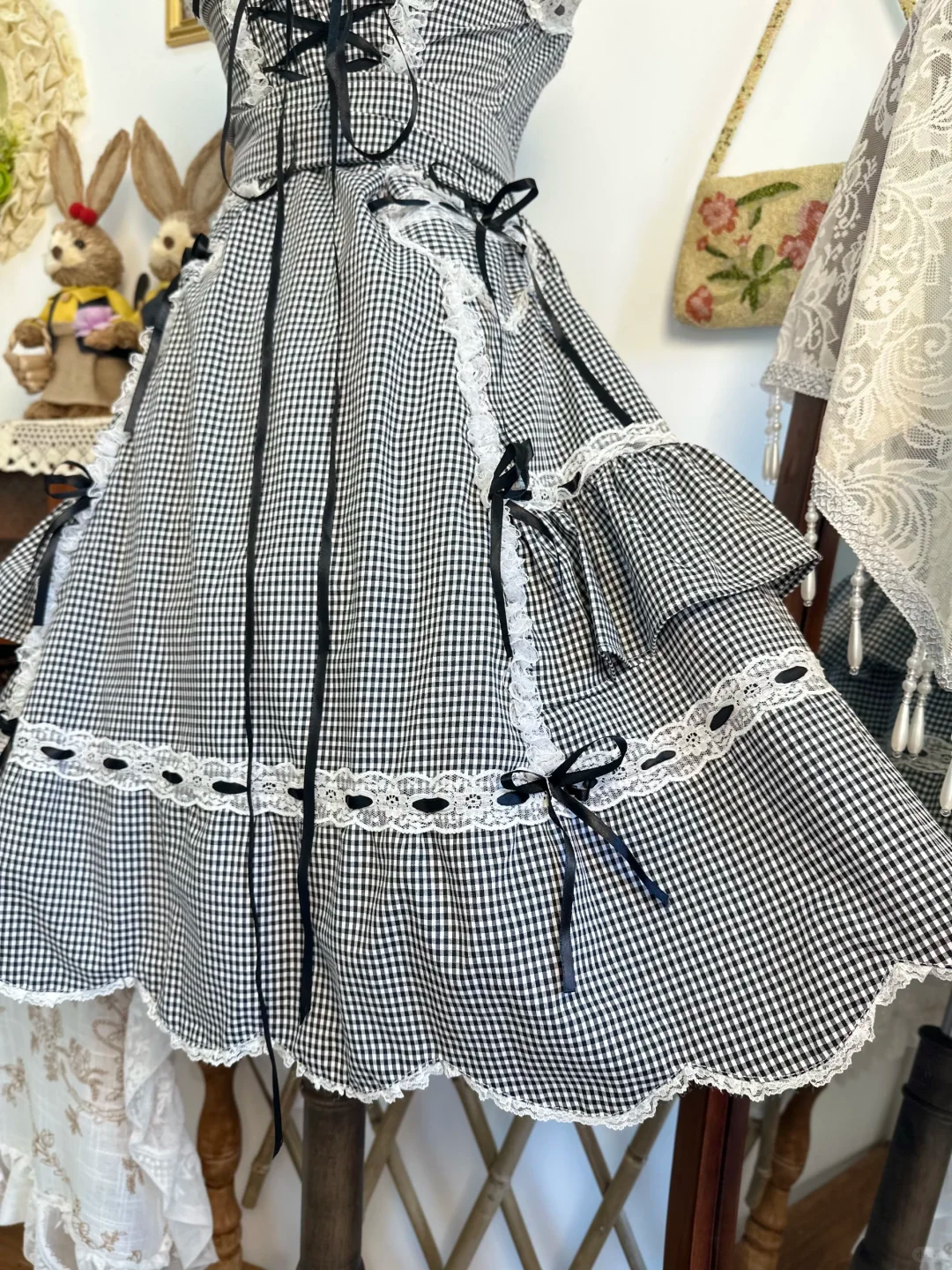 Cute Gray Lace Satin A Line Short Prom Dress Formal Homecoming Dress