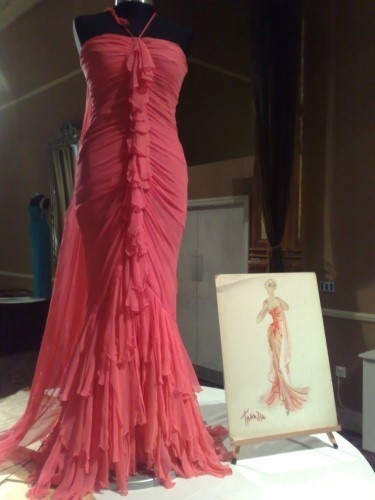 Elegant Pink Halter Chiffon Layered Pleated Mermaid Prom Dress Long Birthday Party Dress