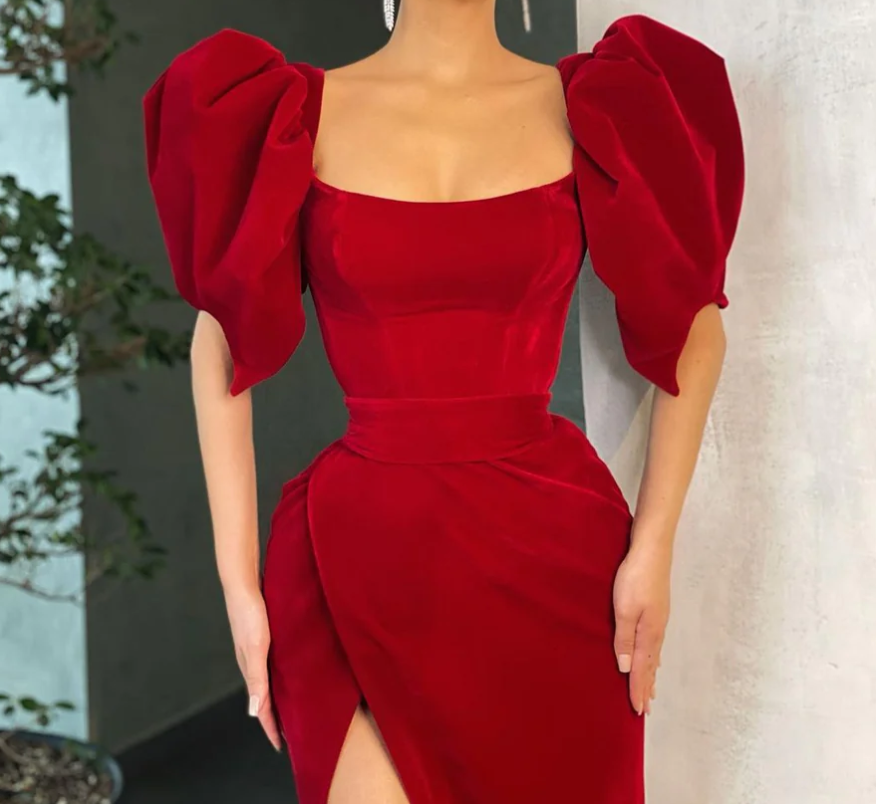 Long Red Prom Dresses, Formal Evening Dress