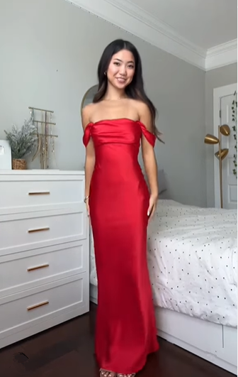 Elegant Pink Satin Sheath Prom Dress Long Party Evening Dress