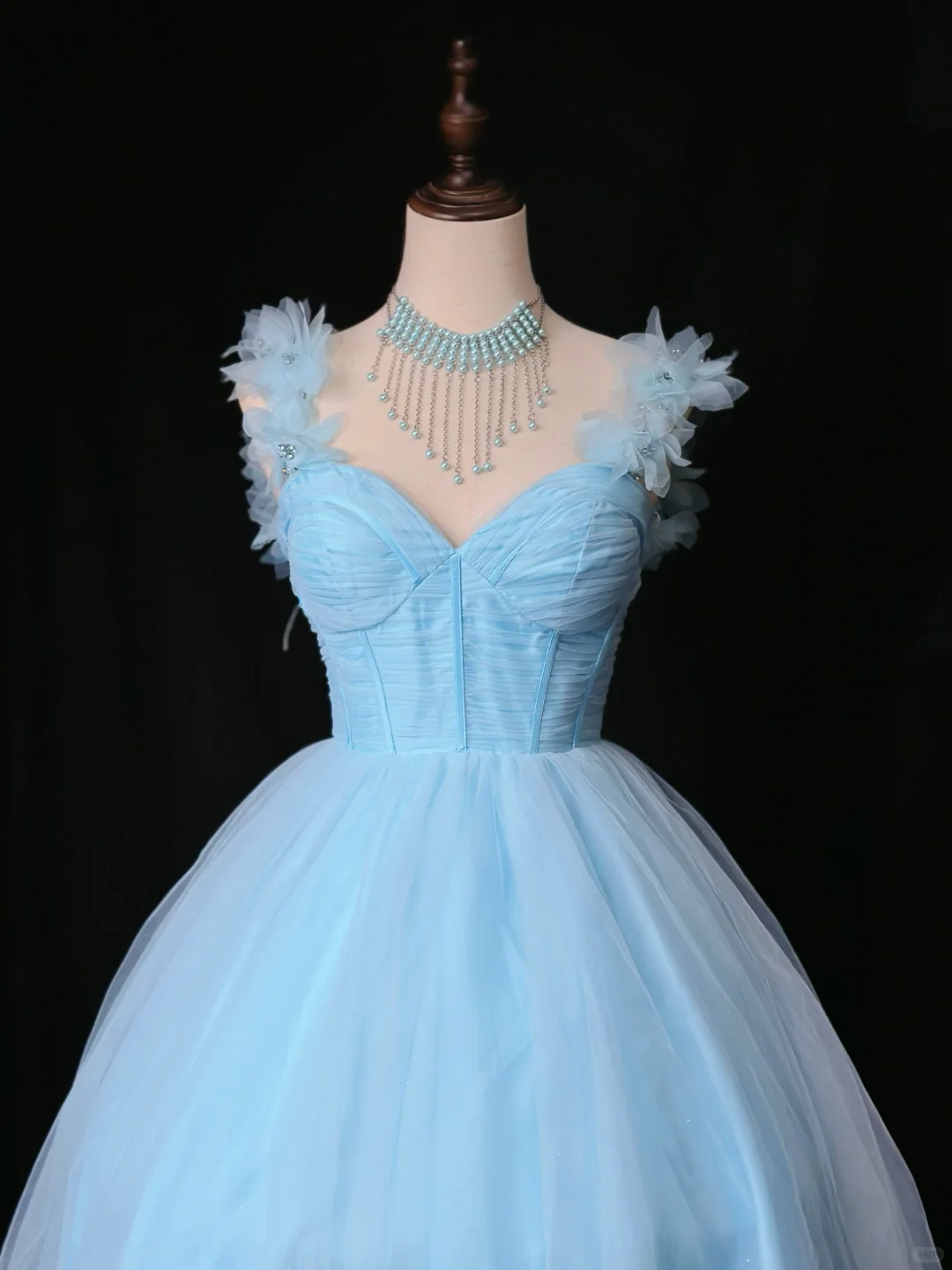 Simple Blue Tulle A Line Homecoming Dress Short Cocktail Dress