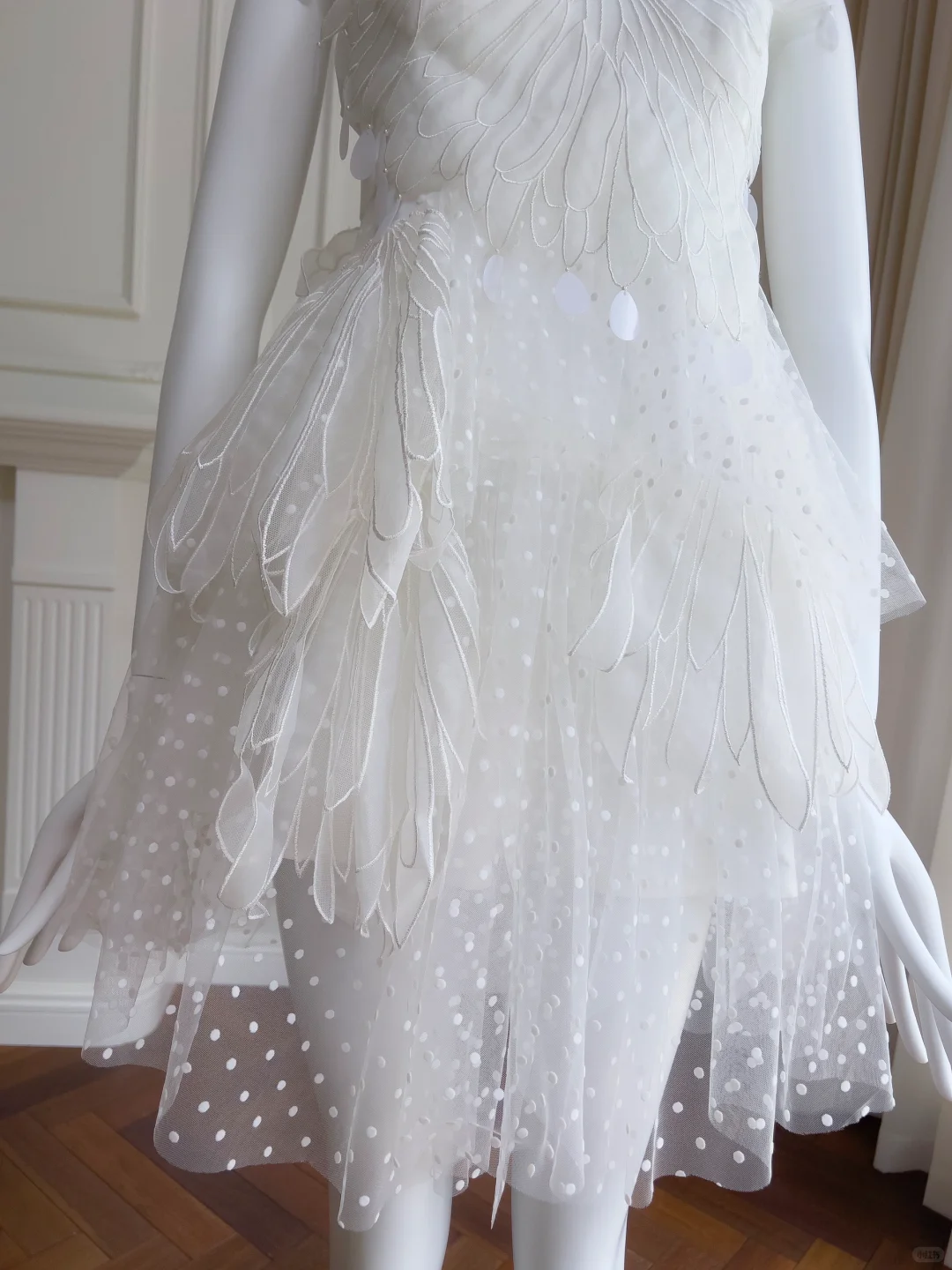 Pretty Tulle Lace White Short Birthday Outfits Homecoming Dress