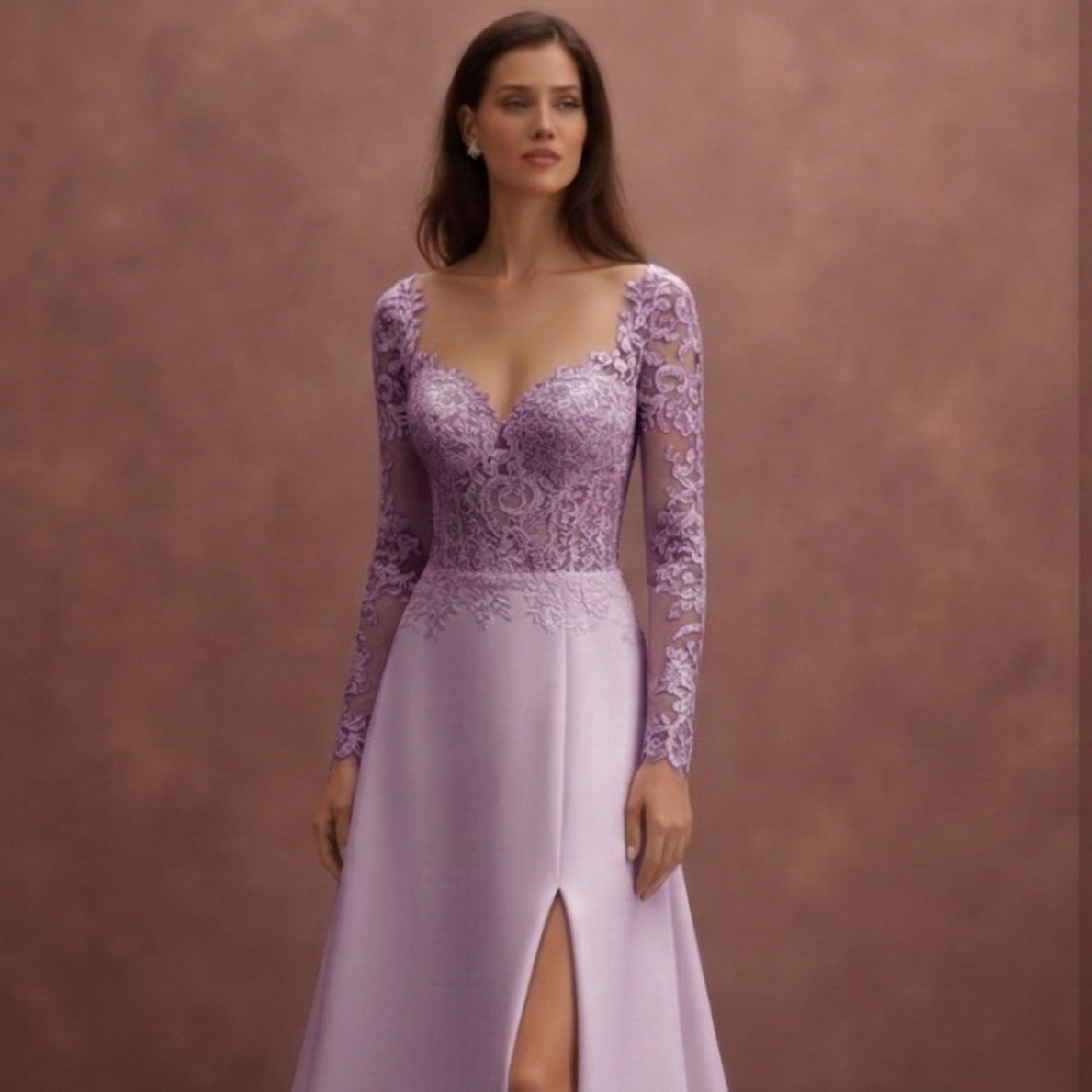 Elegant Purple Wedding Dress for Bride – Romantic Lavender Bridal Gown