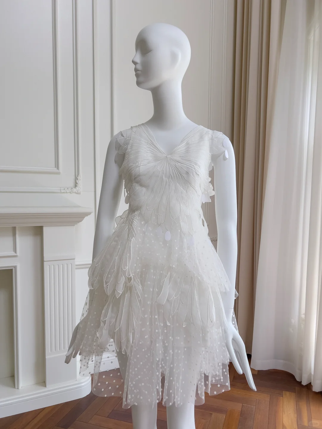 Pretty Tulle Lace White Short Birthday Outfits Homecoming Dress