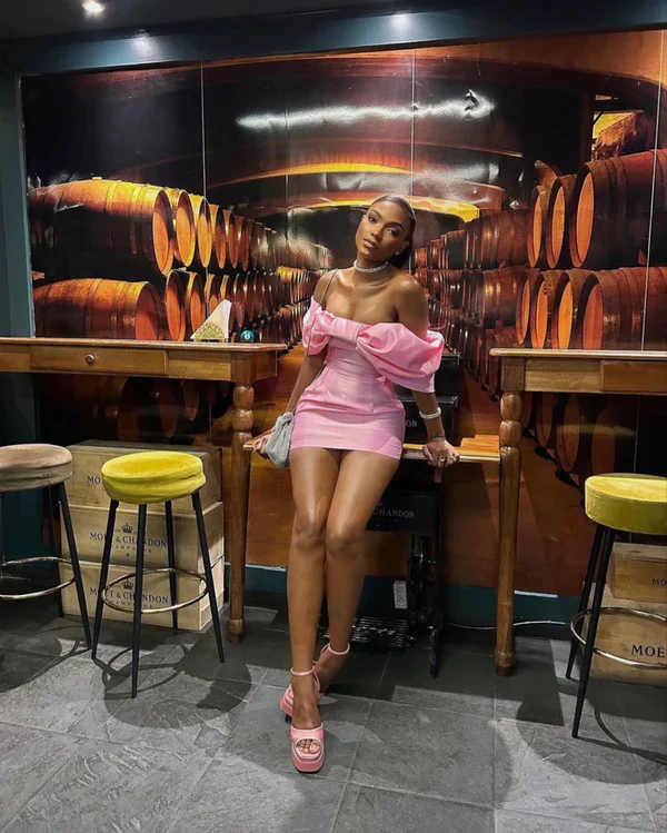 Elegant Pink Off The Shoulder Satin Short Prom Dress Formal Homecoming Dress
